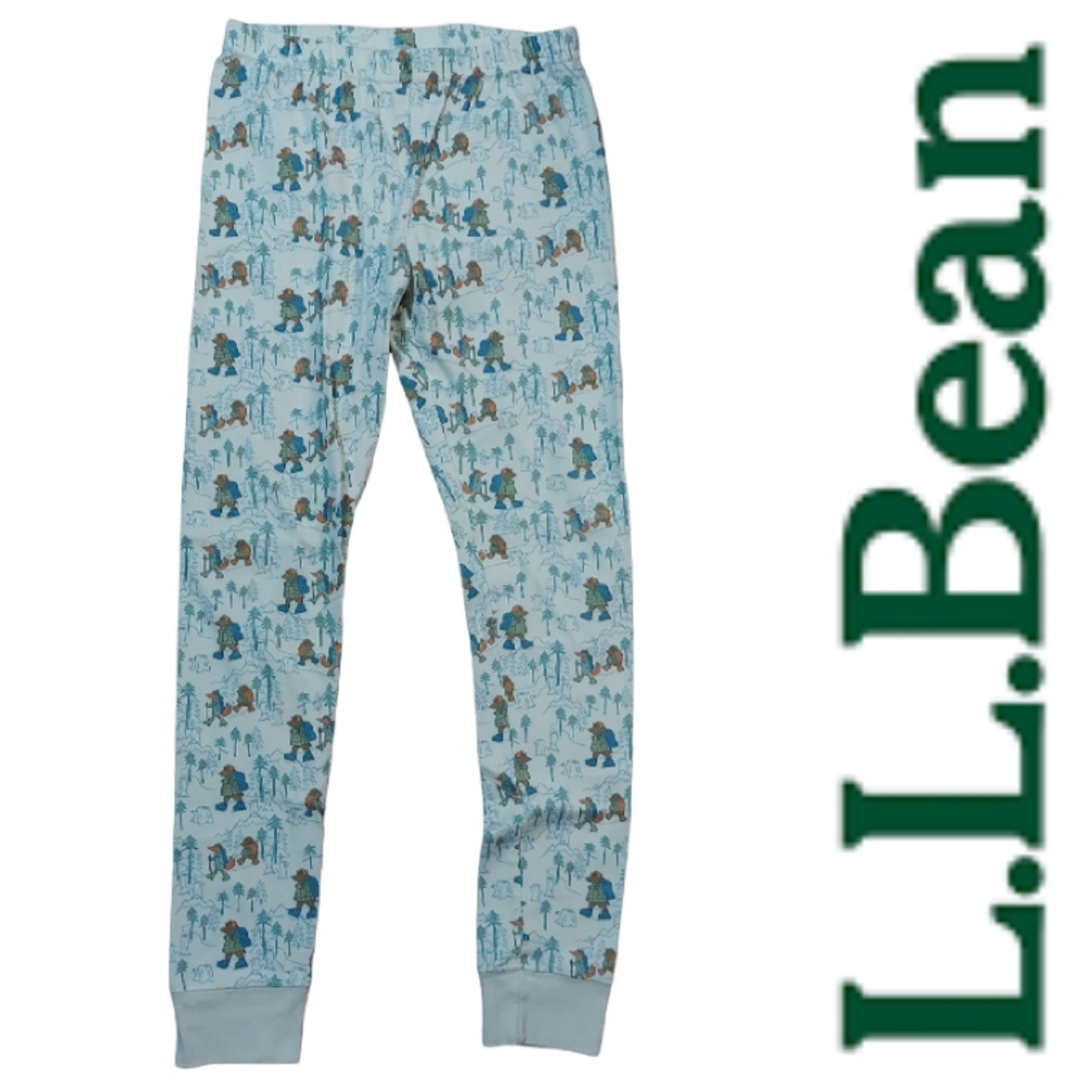 L.L. Bean Organic Cotton Winter Hiking Woodland Creatures Pajama Pants